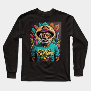 Great farmer in the world - Grafitti Long Sleeve T-Shirt